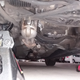 I have it on two jackstands (one out of the image to the right of the jack) so no do not yell at me for relying on the harbor freight jack, that is just there as a backup, not currently holding any weight.
